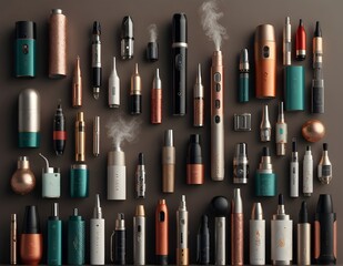 Obraz premium Big electronic cigarettes isolated on white 