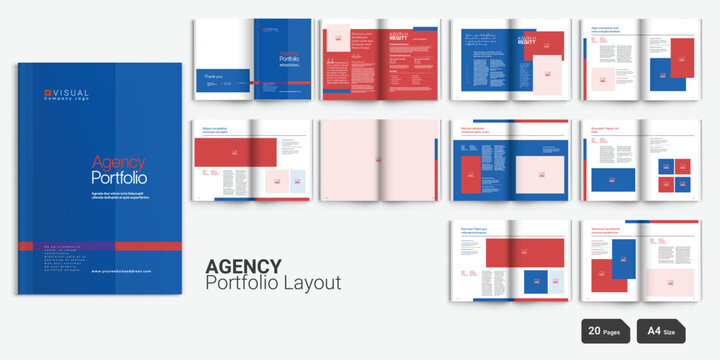 Agency Portfolio Design Portfolio Brochure Design Template Portfolio Layout