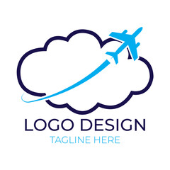 Logo design templates for airlines, airplane tickets, travel agencies - planes and emblems. Used in web , templates . Isolated on white background in eps 10.