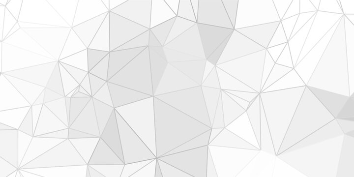 abstract white polygonal background with triangles