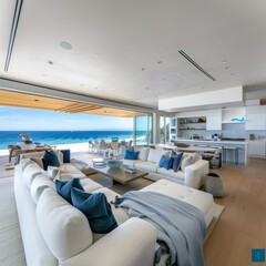 Luxurious Beachfront Malibu Home with Open Concept Living