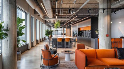 A collaborative workspace where multidisciplinary teams brainstorm and prototype new industrial solutions, the environment brimming with creative energy and the promise of groundbreaking developments.