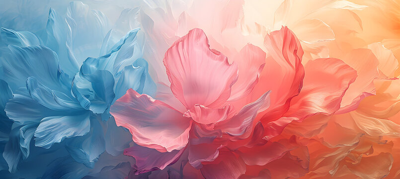 A soft abstract painted flower petal background, suitable for art and nature-themed designs.