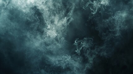 Smoke wisps against a dark background, subtle gradients, ethereal beauty - obrazy, fototapety, plakaty
