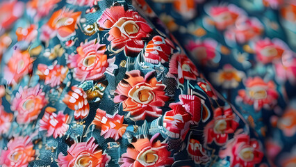 Fabric flower pattern 