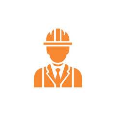 Orange and White Illustration of Foreman