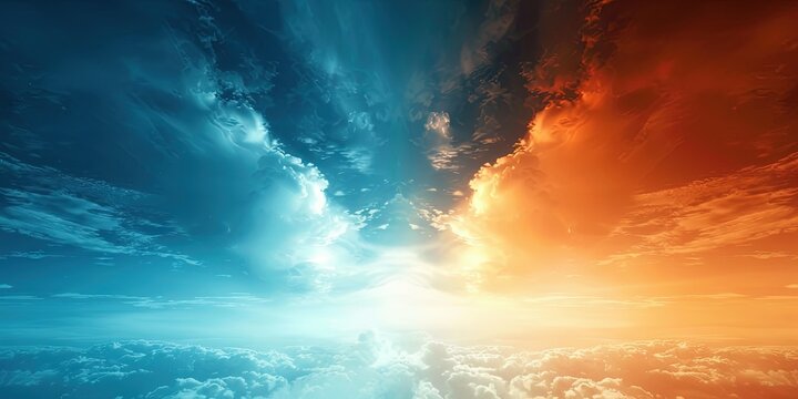 Heaven and hell concept