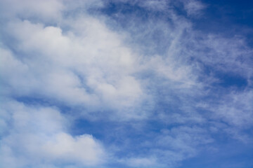 Background with white cloud on blue sky
