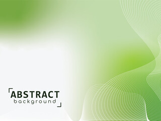 Abstract green wave backgroundPrint