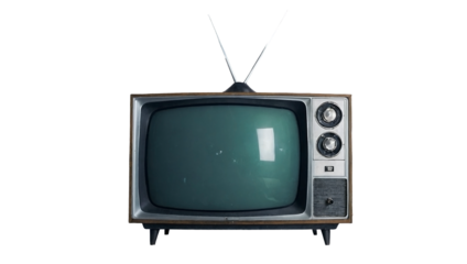 TV Set Old Television Tube Antenna 