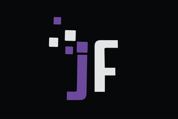 LETTER J, F, JF OR FJ LOGO - DIGITAL MARKETING LOGO