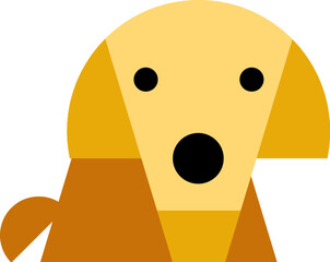 Cartoon minimalist dachshund design