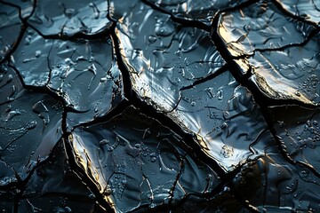 Dry cracked earth background,  Global warming concept,  Close-up