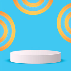 Podium Banner Social Media for cosmetic product