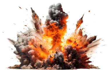 PNG  Explosion fire bonfire white background