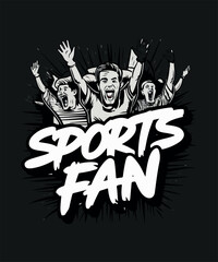 Sports Fan T shirt design