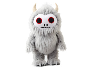 3d Funny cartoon illustration of cute monsters isolated on transparent background