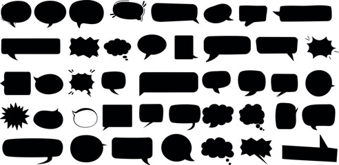 Speech bubble vector  set