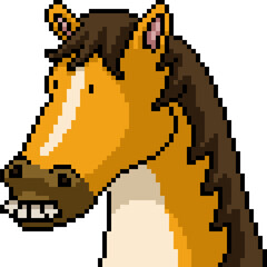 pixel art of stupid horse face - 784925958