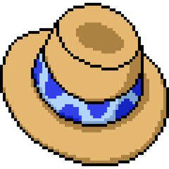pixel art of cowboy hat fashion - 784925970