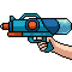 pixel art of water gun toy - 784925997