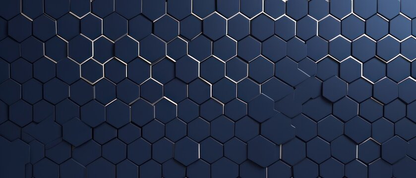 abstract 3d hexagonal background vector illustration