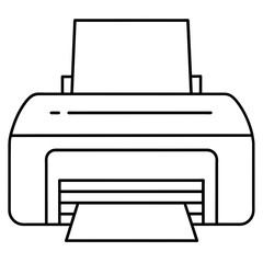 printer isolated on white