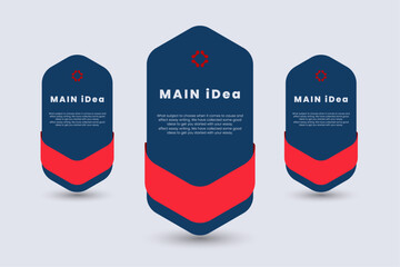 Main idea Badge Design for processing chart Practitioners, modern icons, symbol. Vector illustration