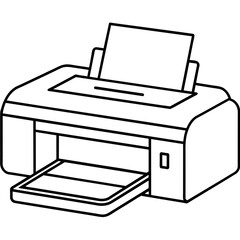 illustration of printer