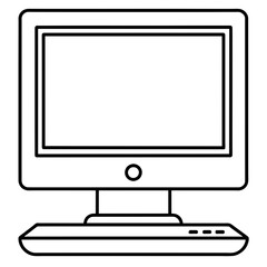 computer monitor with mouse