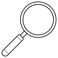magnifying glass isolated on white