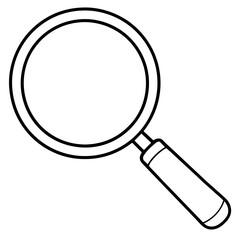 magnifying glass isolated on white