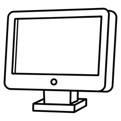computer monitor vector