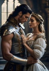Historical Medieval couple