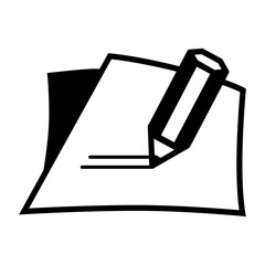 Signed contract worker icon vector