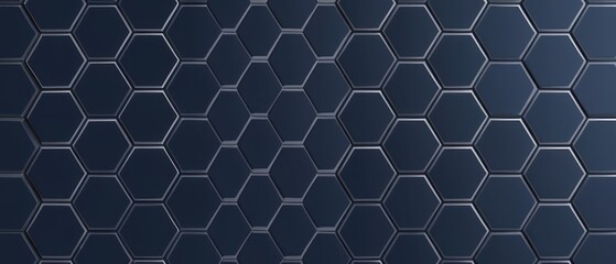Obraz premium abstract 3d hexagonal background vector illustration