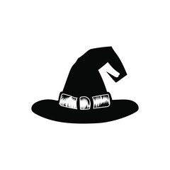 hand drawn witch hat vector illustration design