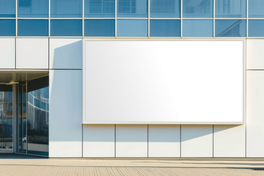 Building outdoor billboard sign png  mockup, transparent design