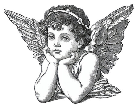 recommend clip art: PNG  Cherub drawing sketch angel
