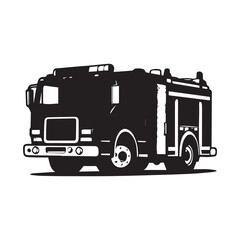 fire truck icon logo vector design