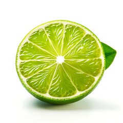 Limes fruit on white background