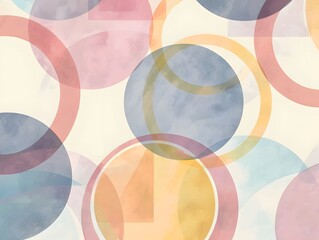 Abstract Overlapping Circles Design