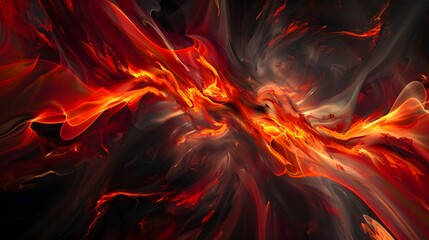 Abstract Fiery Swirls
