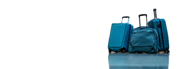 Travel bag and travel on transaparent png file