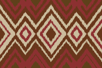 Fabric ethnic tribal pattern art. Ethnic ikat seamless pattern. American and Mexican style. Design for background, wallpaper, illustration, fabric, clothing, carpet, textile, batik, embroidery.