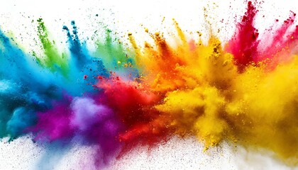 colorful rainbow holi paint color powder explosion background 8