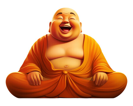 PNG Smiling buddha representation spirituality creativity