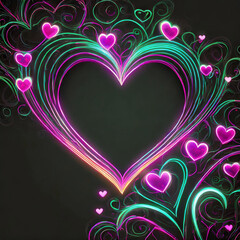 background with heart