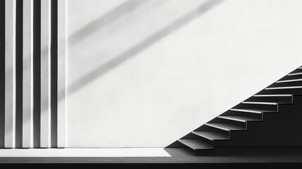 Obraz premium lines and shapes in monochrome tones, conveying a sense of modernity and sophistication.