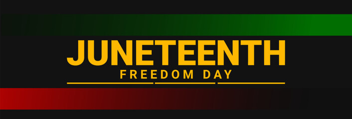 Juneteenth Independence day design. Emancipation or Freedom Day background. Vector illustration
